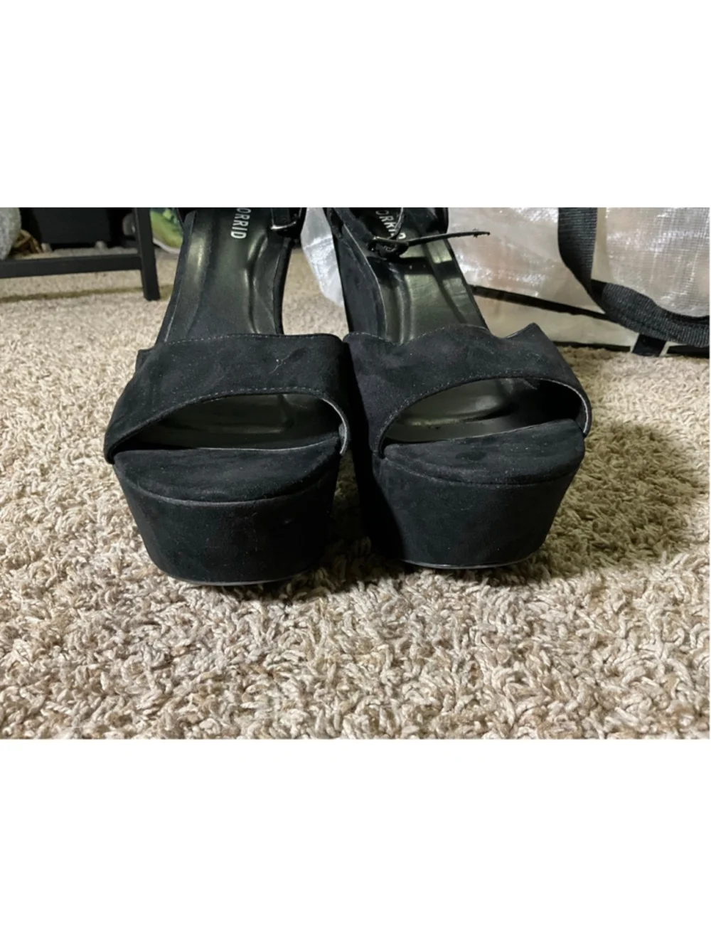 Women's Torrid Black Suede Platform Heels Size 10